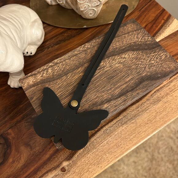 Portland Leather Butterfly Charm Black Butterfly Monarca Charm - Picture 4 of 5